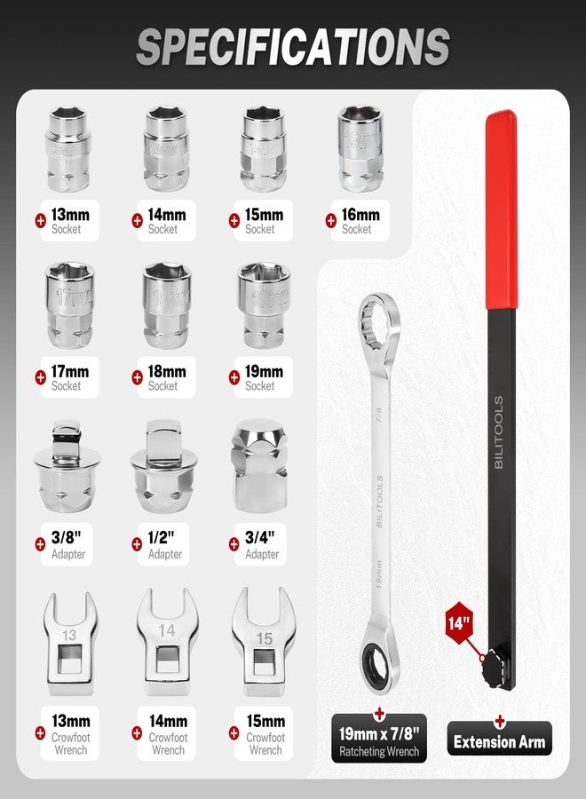 BILITOOLS مجموعة أدوات BILITOOLS العالمية المكونة من 15 قطعة لتركيب أحزمة السيربنتين ذات السقاطة - Image 4