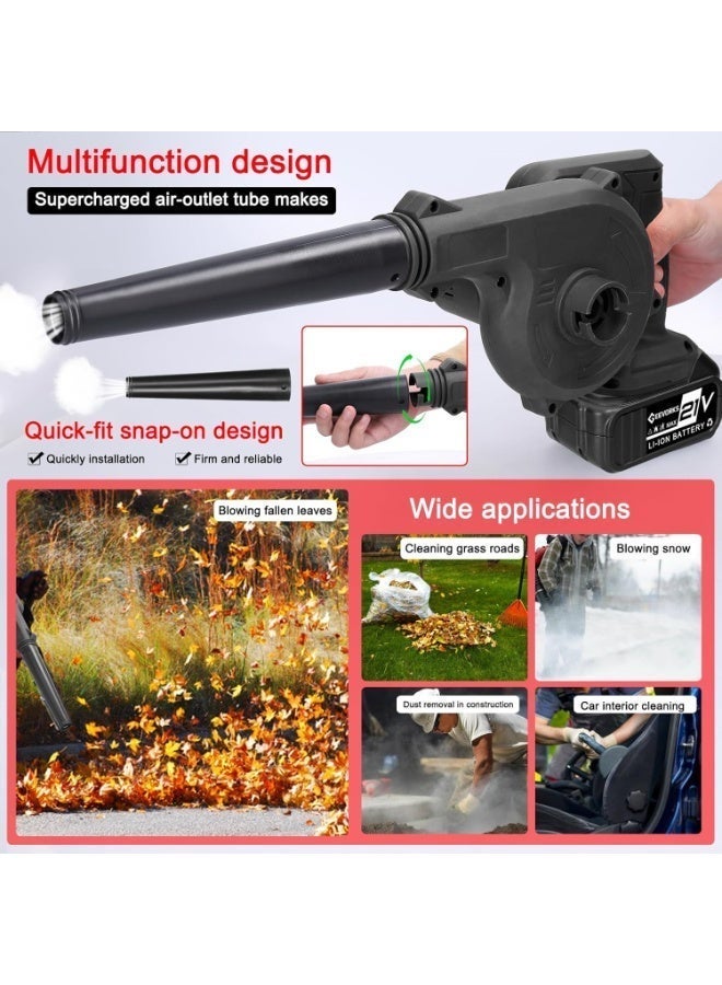 ZEESQUARE Heavy Duty Multi-Function Cordless Air Blower and Vacuum - 2-in-1 Portable Handheld Duster for Electronic Cleaning, Home & Auto - Image 5