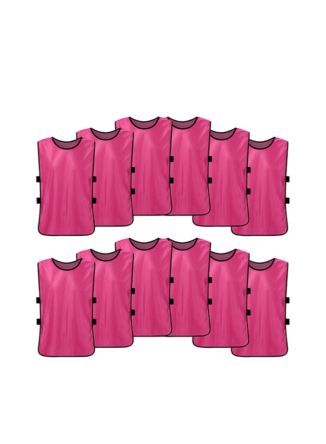 Loquat 12 Piece Soccer Pinnies Quick Drying Football Jerseys - Image 1