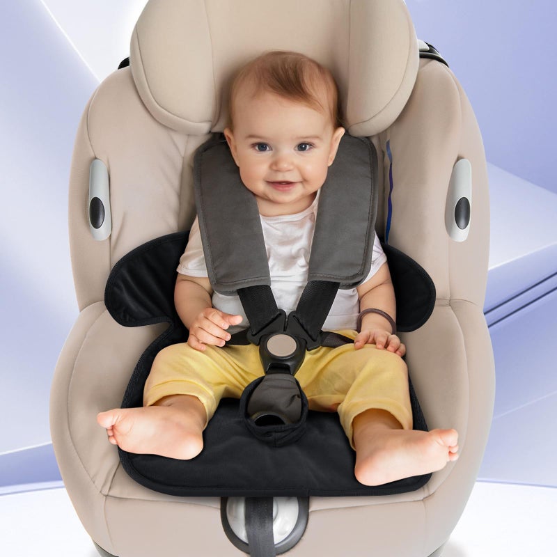 INFANZIA Dry Seat, Car Seat Protector Waterproof Carseat Liner Potty Training Toddlers, Baby and Infants, Piddle Pad for Carseats Strollers (Black, 1 Pack - Image 2