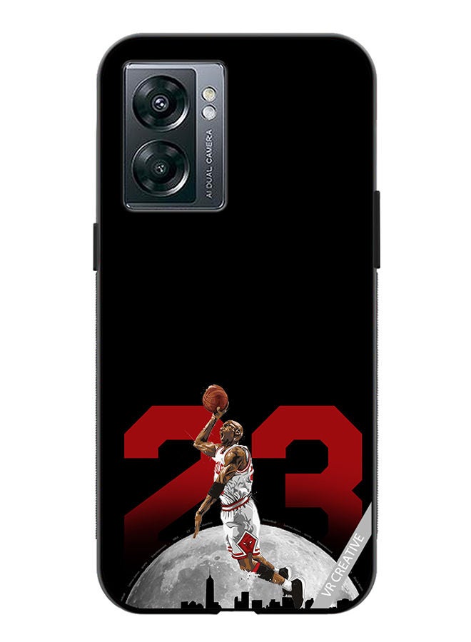 VR CREATIVE غطاء واقي لهاتف OnePlus Nord N300 Lebron 23 بتصميم Over The City متعدد الألوان - Image 1