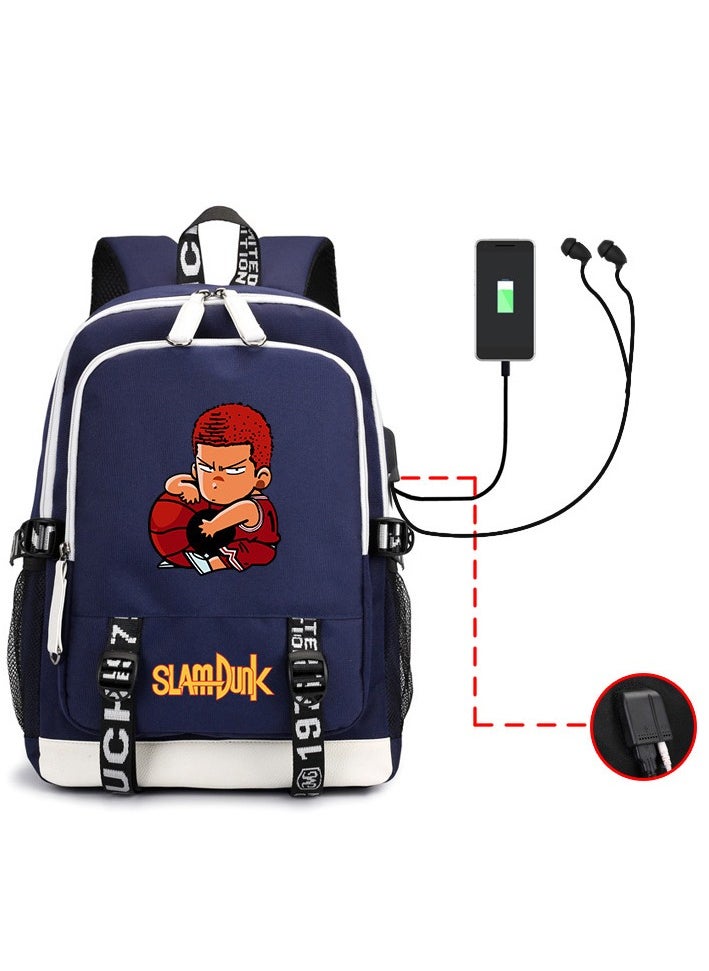 KUYING New Slam Dunk High Capacity USB Backpack 