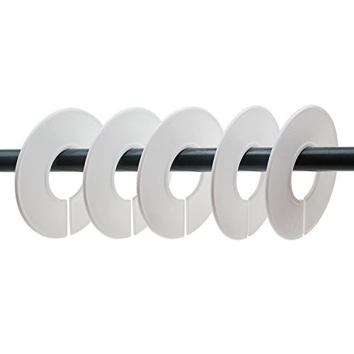 DYWISHKEY 10 Pieces Clothing Size Dividers Round Hangers Closet Dividers with Pen - Image 4