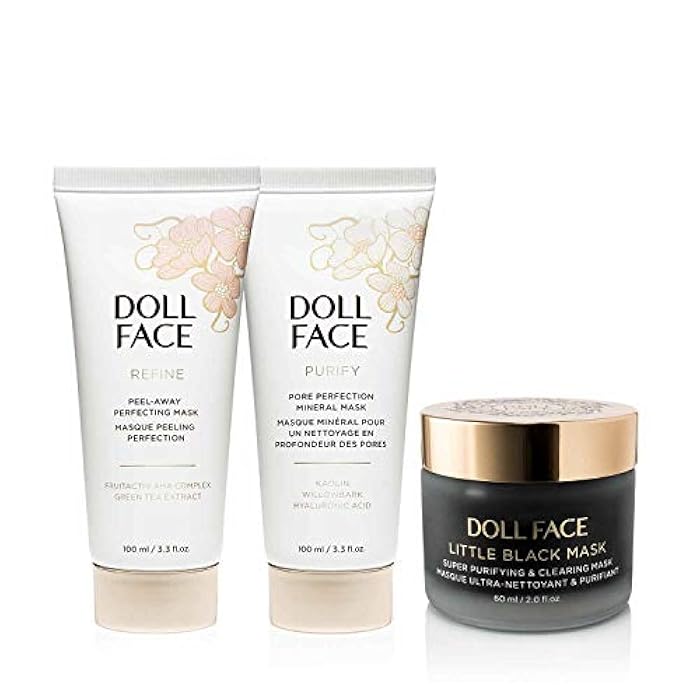 DOLL FACE Skin Care Face Mask | Refine Peel-Away Refining Gel Mask | Cleansing, Brightening & Rehydrating Moisture Mask | ALL Skin Types 3.3fl.oz - Image 3