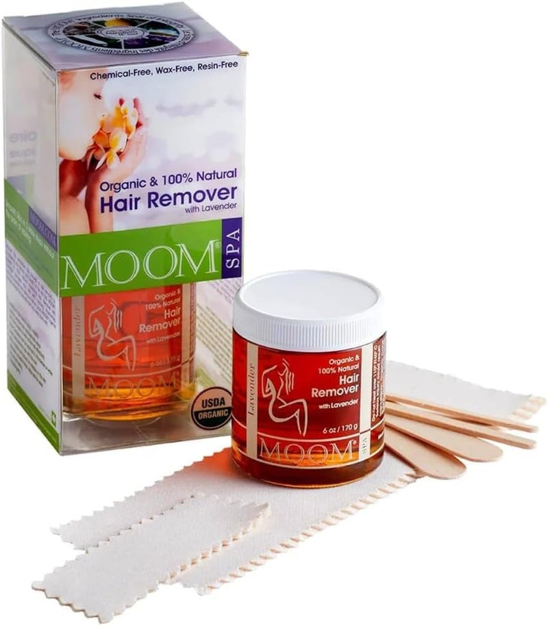 MOOM Organic Sugar Wax Hair Removal Kit with Lavender - Image 1