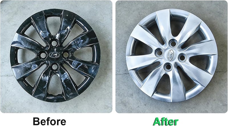 NADAMOO Aluminum Wheel Spray Paint, Semi-gloss Aerosol Car Rim Paint for Recolor and Protection of Metal Surface, Silvery, 2 Cans, 13 Oz Per Can - Image 2