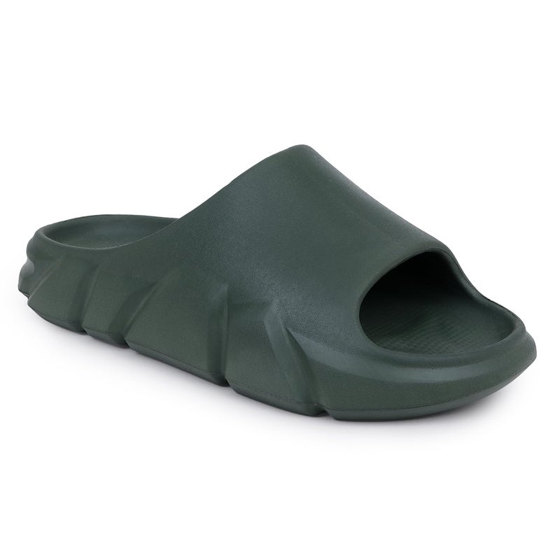 Hygear Men's Moulded Slipper-HG-GE-1022-Olive green-6 - Image 3