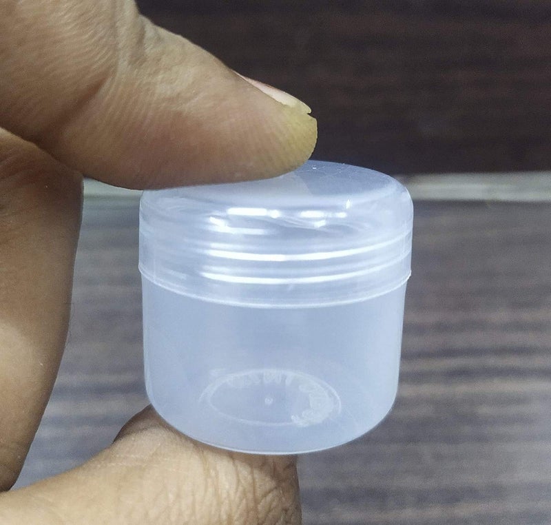 Right Small Tiny Containers Plastic Clear Boxes with Screw lid Pack of 18 Pieces (5ml (6 Pieces); 10ml (6 Pieces); 20ml (6 Pieces)) - Image 5