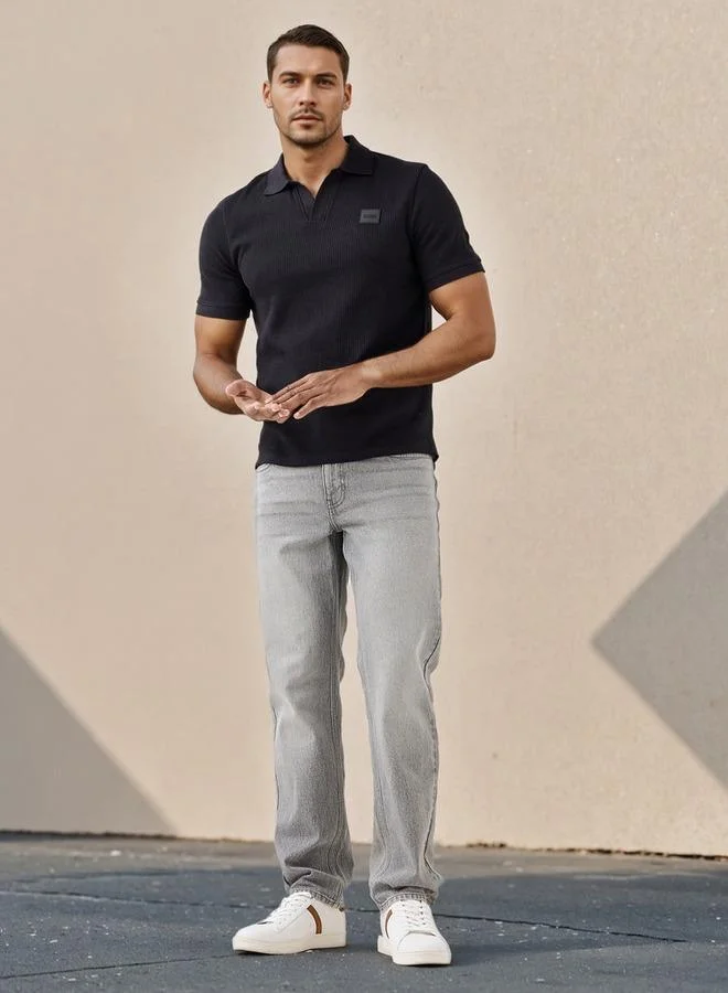 Lee Cooper Lee Cooper Ribbed Polo T-shirt