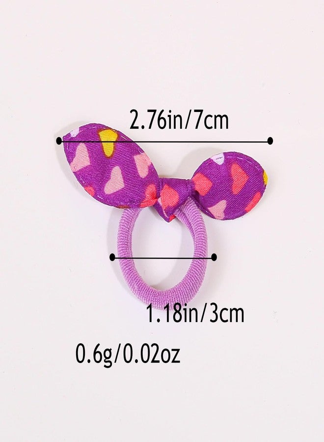 شيما مجموعة إكسسوارات شعر الكلاب من زيما، 100 قطعة من ربطات شعر ملونة على شكل آذان أرنب مع أربطة مطاطية، فيونكات لتزيين شعر الكلاب - Image 4