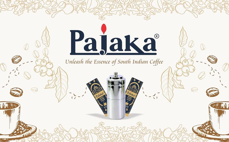 بيجاكا PAJAKA آلة تحضير القهوة المفلترة من جنوب الهند 200 مل كوب 2-4 أكواب مدراس كابي كابي آلة التقطير والتنقيط ستانلس ستيل حجم متوسط للمنزل والمطبخ - Image 3