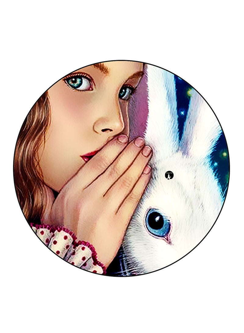 RKN Girl Printed Large Round Pin Badge Multicolour - Image 2