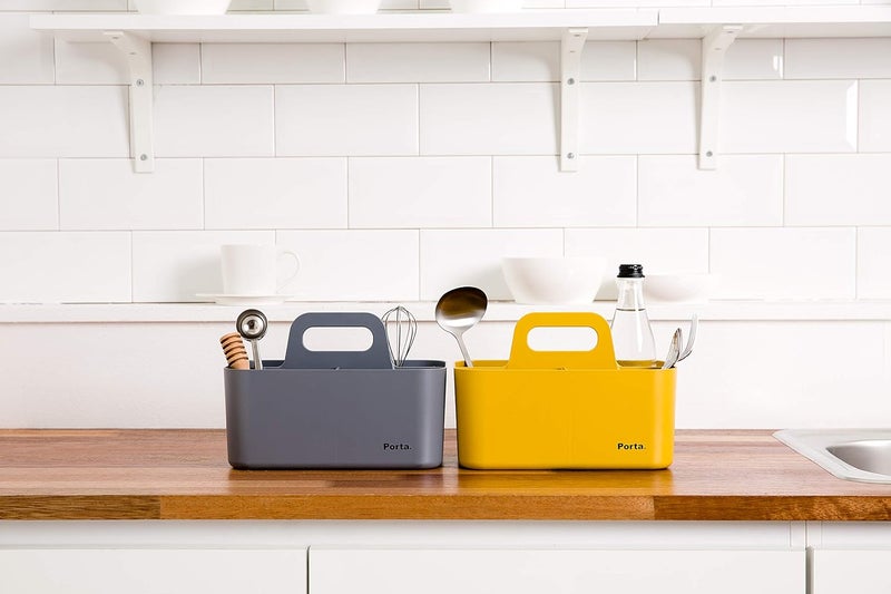 Litem Porta Compact A Compact Stackable Storage Unit for organizing Small Objects in Office Home Yellow - Image 5