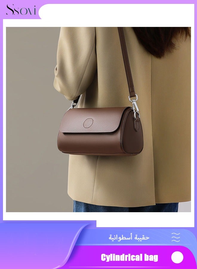 سوفي حقيبة رسول خفيفة الوزن جديدة لعام 2025، حقيبة وسادة، حقيبة أسطوانية صغيرة، حقيبة كتف فاخرة للنساء - Image 1
