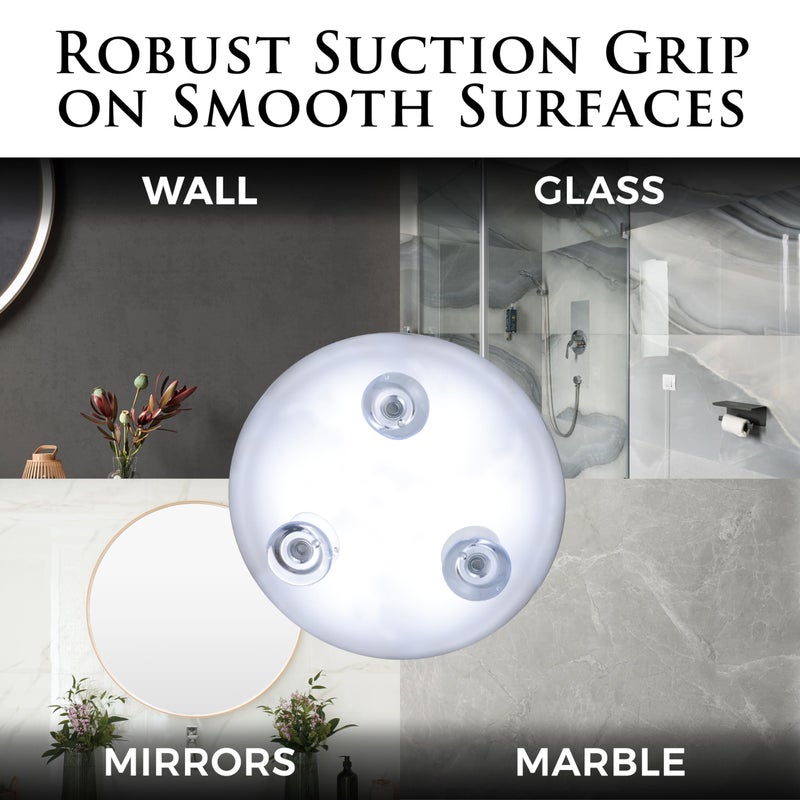 ميرورفانا مرآة مكياج مكبرة بقوة 30 مرة من ميرورفانا - يمكن لصقها على مرآة مستحضرات التجميل المحمولة للغاية أثناء السفر للحصول على مكياج وعناية دقيقة مقاس 15.24 سم (كروم) - Image 4