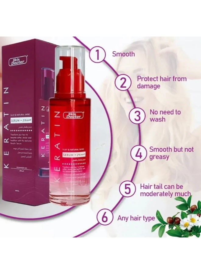 Skin Doctor Keratin Silkiness Shine Hair Serum 100ml - Image 3