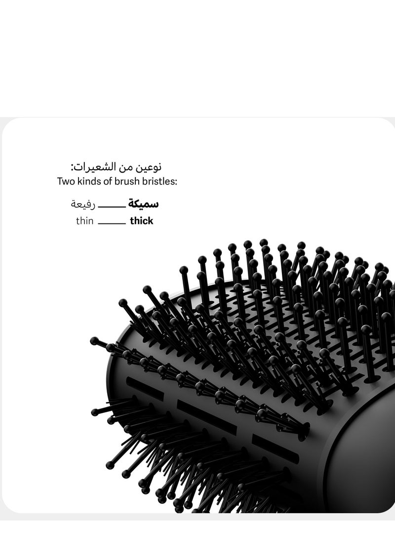 La belle Solo  Brush Hairstyler Black  - Image 2
