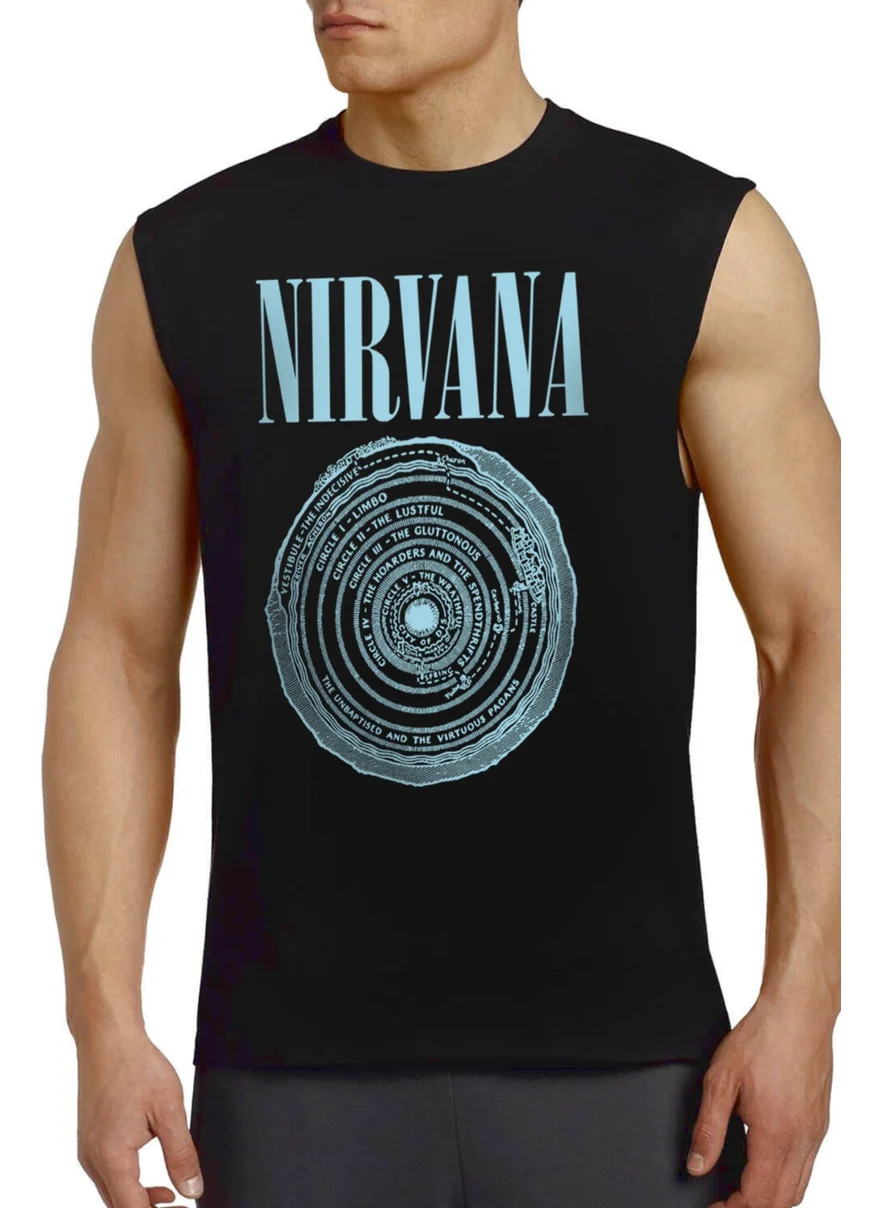 Rock&Roll Circle Circle Nirvana Black Men's Cut Sleeve / Sleeveless T-Shirt