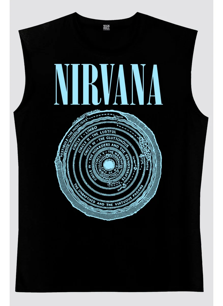 Rock&Roll Circle Circle Nirvana Black Men's Cut Sleeve / Sleeveless T-Shirt