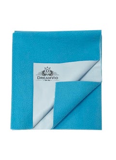 DREAMVIO DREAMVIO Cotton Extra Absorbent Waterproof Quick Dry Sheet for Baby Washable Mattress Bed Protector Sheet for Toddler Children Pack of 3 Large Size 100x140 cm Sky Blue Violet Red  - Image 2