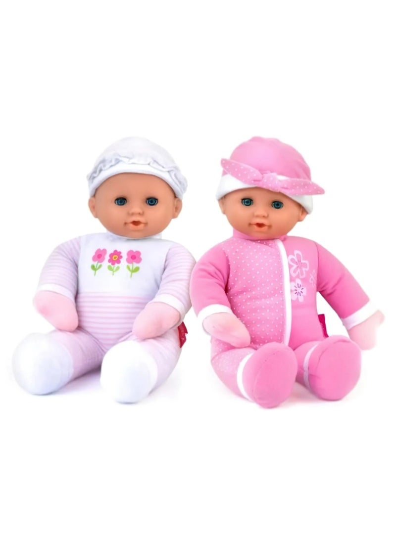 DOLLS World Little Loves Soft Doll with Sleeping Eyes & 16 Baby Sounds, 30 cm (12 Inch) Doll for Kids - Image 1