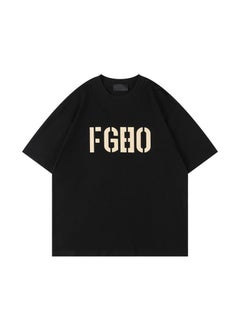 Generic 2023 FOG Season 8 Loose Velvet Print Tee Apricot  - Image 2