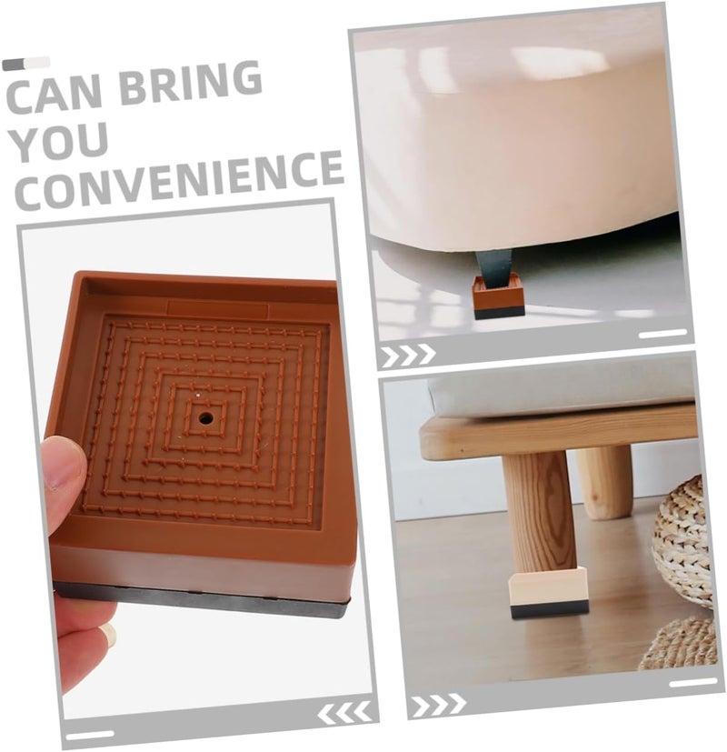 Local trackable shipment Homoyoyo 4pcs Heavy Duty Furniture Risers Non- Bed Elevators for Chairs Sofas Tables and Desks Height Lift for Enhanced Storage and Easy Cleaning Furniture Lifts KSA market popular practical build Market demand focused build Gulf approved global quality Bulk order available stock Flexible purchase choices Oil resistant Diverse operating method fit Flexible anti-break All-round well-engineered practical build Multiple sizes Upgraded general material Classified organized storage Diverse requirement fit Compact design Easy assemble alternatives Modern warehouse management Globally spread simple design All usage compatible Regional distribution available Modern practical shape Dense material Shock rubber edge All need matching options Simple upgraded construction - Image 2