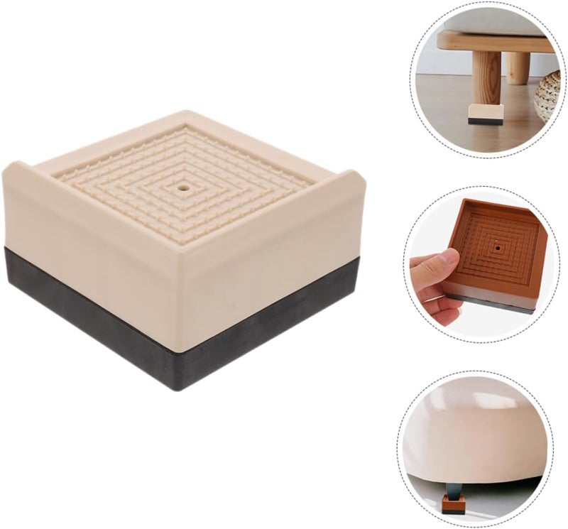 Local trackable shipment Homoyoyo 4pcs Heavy Duty Furniture Risers Non- Bed Elevators for Chairs Sofas Tables and Desks Height Lift for Enhanced Storage and Easy Cleaning Furniture Lifts KSA market popular practical build Market demand focused build Gulf approved global quality Bulk order available stock Flexible purchase choices Oil resistant Diverse operating method fit Flexible anti-break All-round well-engineered practical build Multiple sizes Upgraded general material Classified organized storage Diverse requirement fit Compact design Easy assemble alternatives Modern warehouse management Globally spread simple design All usage compatible Regional distribution available Modern practical shape Dense material Shock rubber edge All need matching options Simple upgraded construction - Image 4