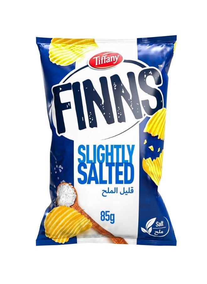Tiffany Finns Slightly Salted Crinkled Cut Potato Chips 85g 