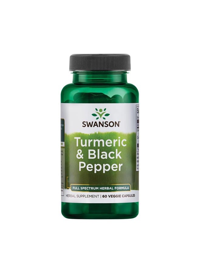 Fl Spc Turmeric & Blk Pepper 60 Veg Capsules