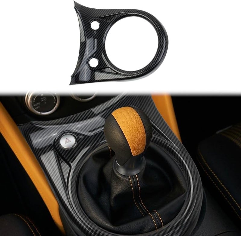 Fewshaw Carbon Fiber Style Manual Gear Shift Panel Cover Trim for Nissan 370Z (Large) - Image 1
