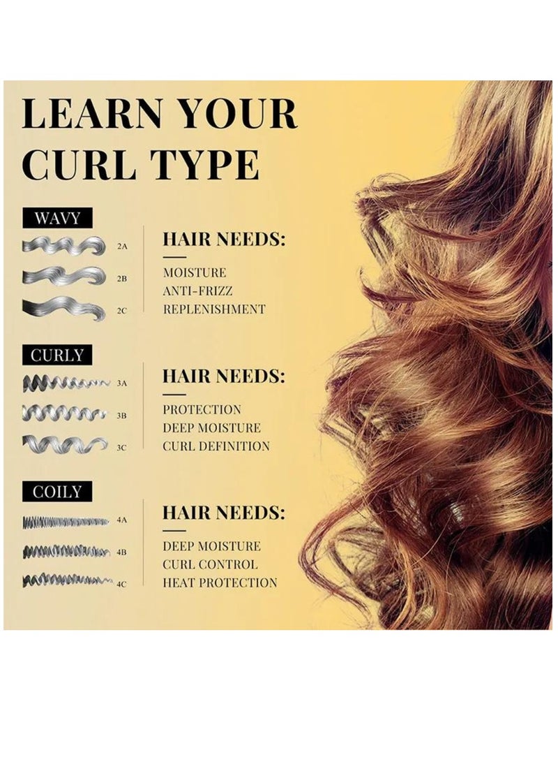 PURC موس تصفيف الشعر المجعد 50 مل رغوة تصفيف الشعر للشعر المجعد واللامع والناعم، بخاخ تصفيف الشعر المعزز للموجات واللمعان، يحافظ على تجعيد الشعر ويعزز مرونة الشعر - Image 3