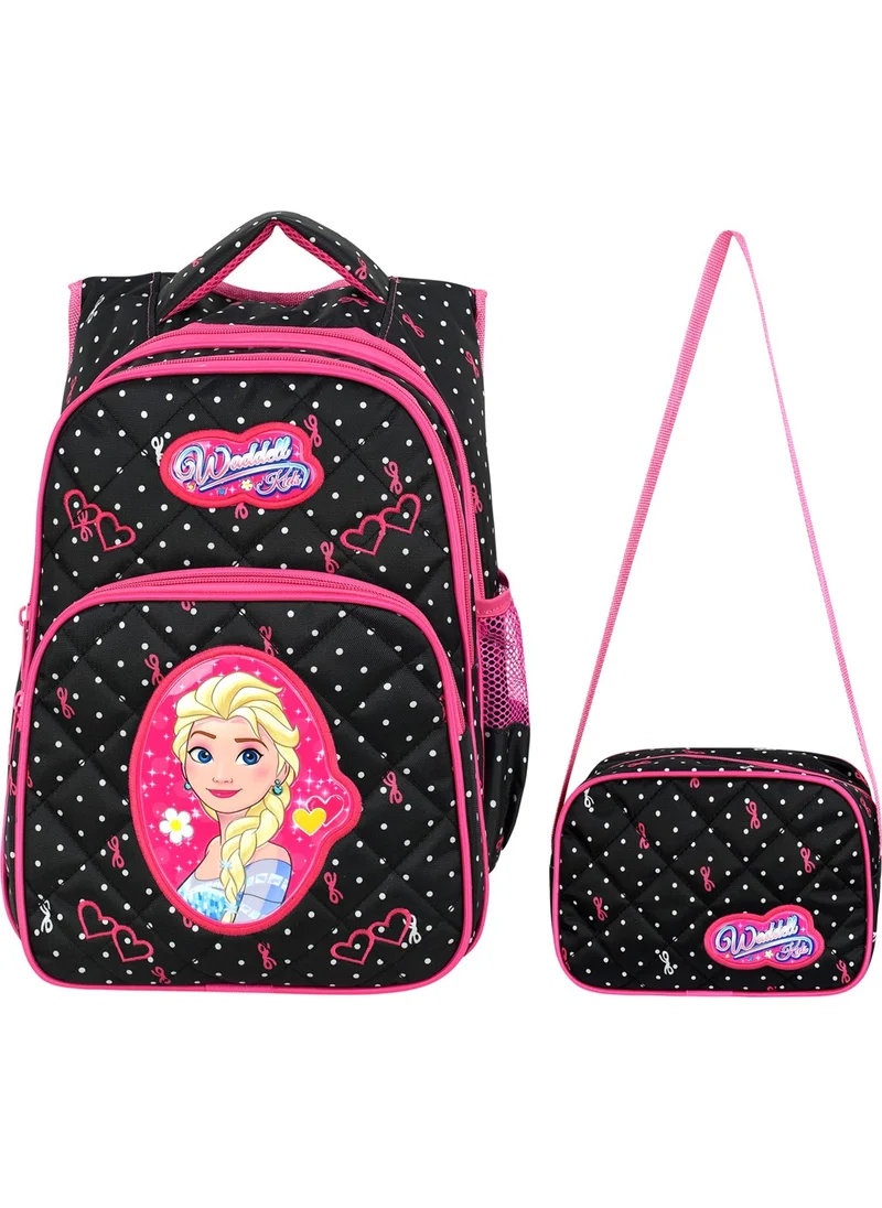 واديل Licensed Embossed Ice Girl Patterned Primary School Backpack and Lunch Bag