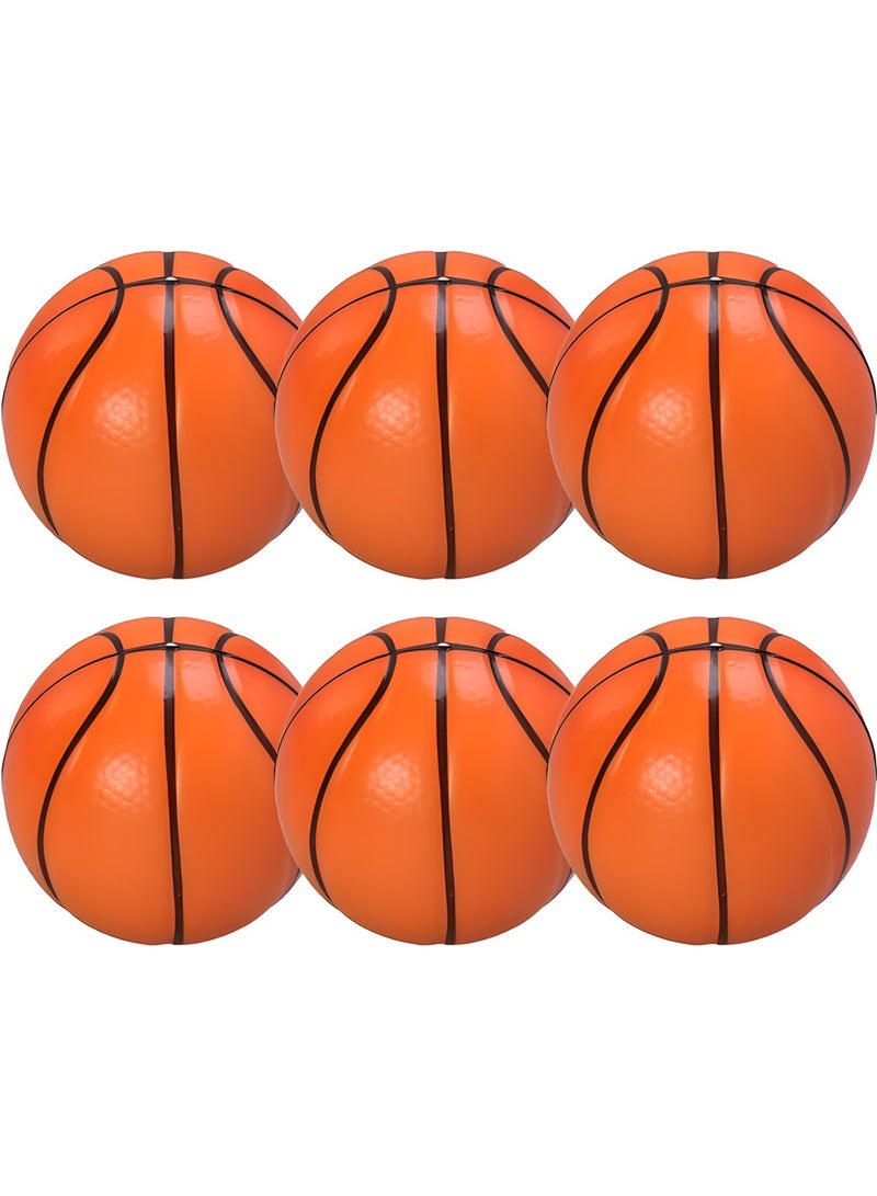 MAGIC VAULT 6pcs Mini Basketballs Relaxation Toy Basketball Stress Balls  - Image 1