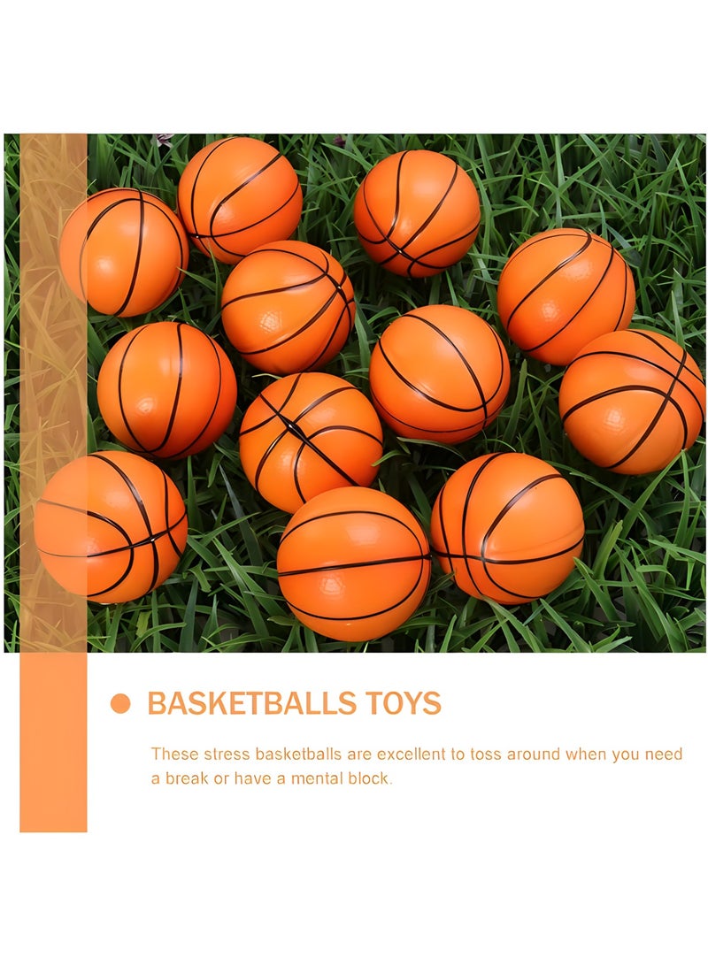 MAGIC VAULT 6pcs Mini Basketballs Relaxation Toy Basketball Stress Balls  - Image 2