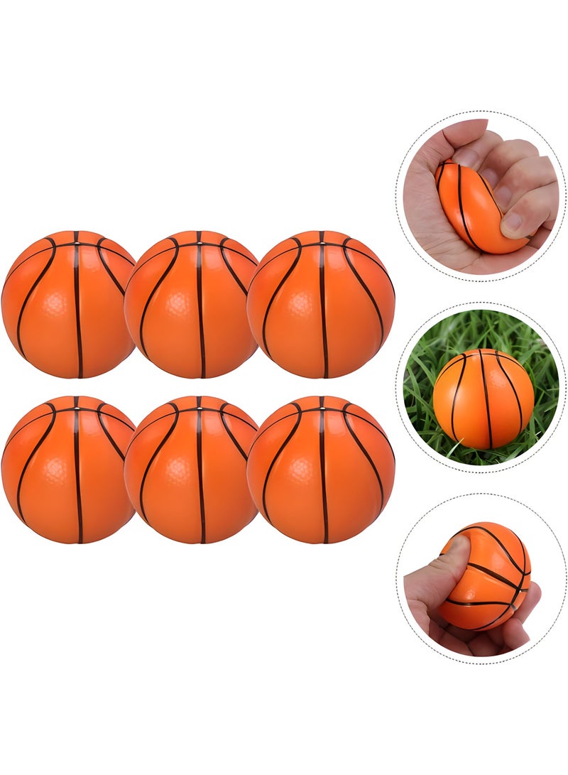 MAGIC VAULT 6pcs Mini Basketballs Relaxation Toy Basketball Stress Balls  - Image 4