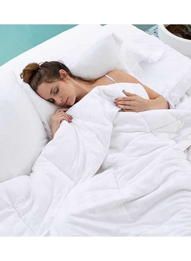 Roll Comforter - 150 x 220 cm, All Season Duvet, Supersoft Polyster, Lightweight, Breathable, Durable Quality, Dyed Plain - Image 3
