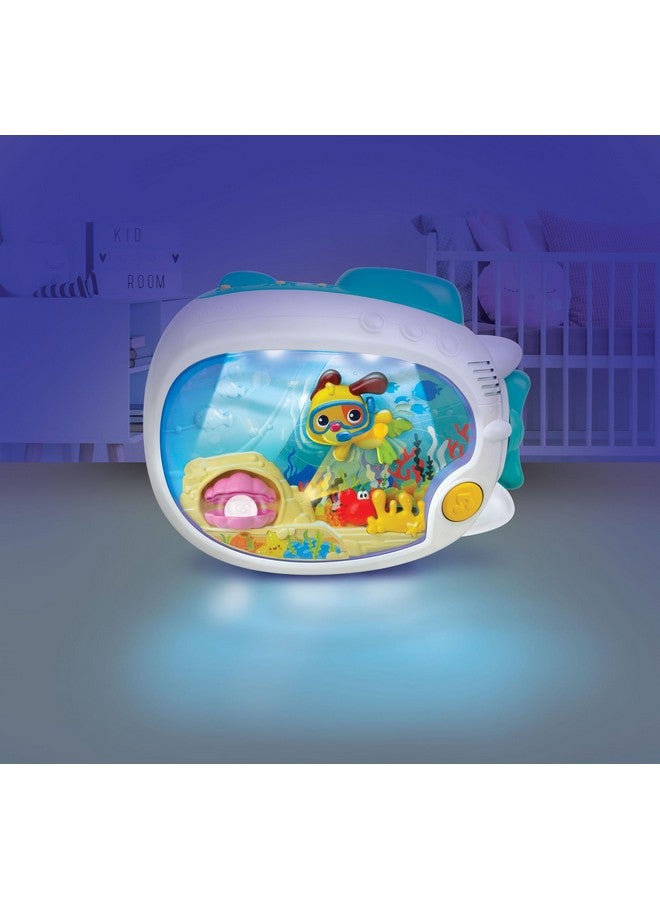 WinFun وينفن 3 في 1 ضوء ليلي مهدئ مع علبة موسيقية وم projector، وضوء ناعم متوهج - أغاني مهدئة وموضوع تحت البحر للأطفال يمكن تثبيته على السرير أو الطاولة، هدية للأطفال غير محددة الجنس - Image 5