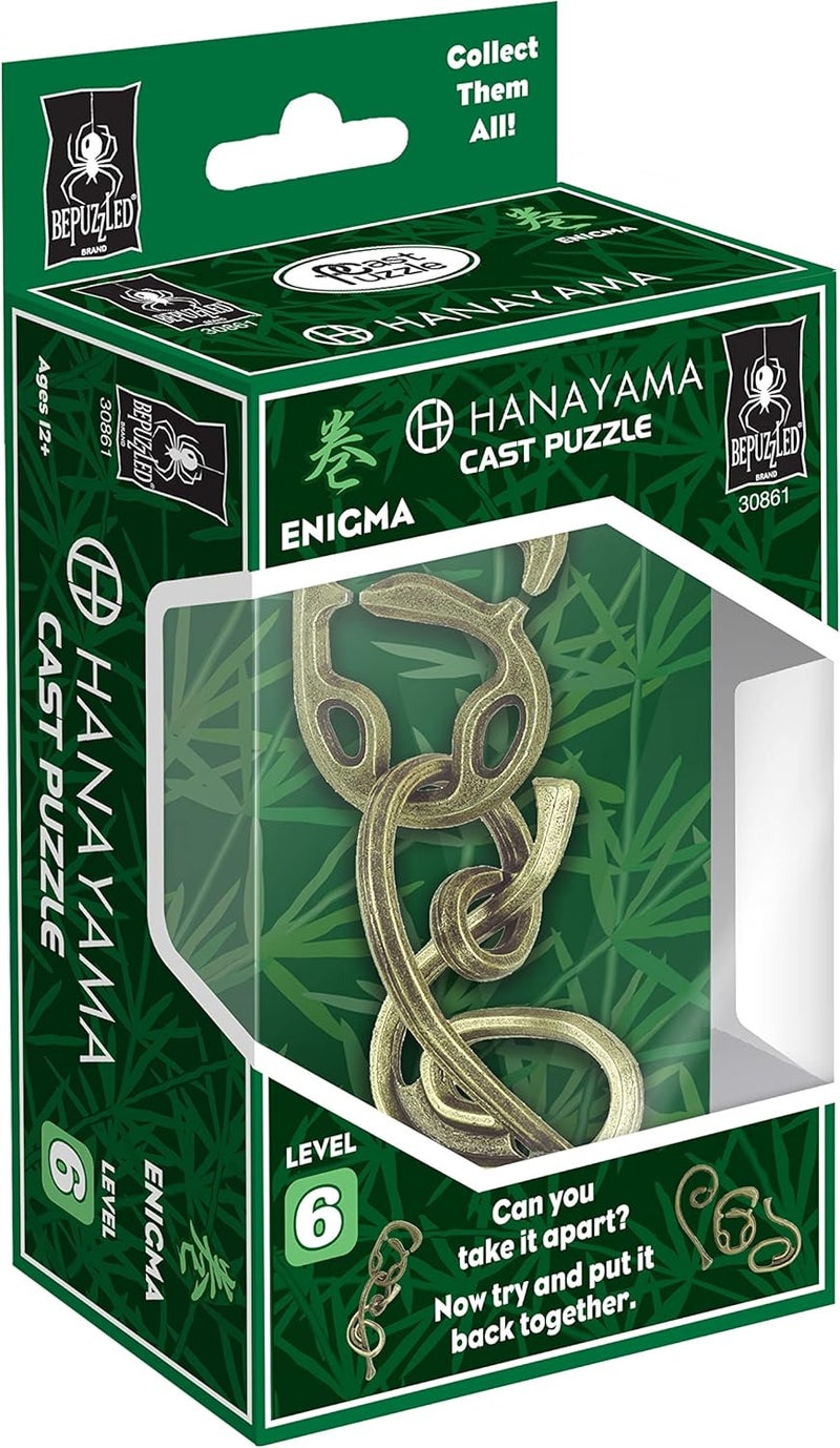 Bepuzzled | Enigma Hanayama Metal Brainteaser Puzzle Mensa Rated Level 6, for Ages 12 and Up - Image 5