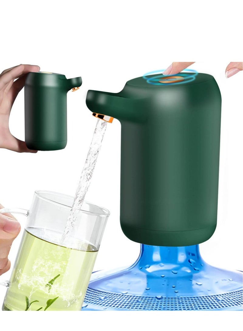 Electric Water Dispenser Pump for 5 Gallon Bottles - USB Rechargeable, One-Button Operation, Portable Water Pump for Home, Office, Camping, and Kitchen Use - Image 1