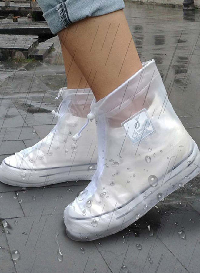 DPT غطاء حذاء للحماية من الماء والمطر، أبيض، مقاس 38:39 - Image 2