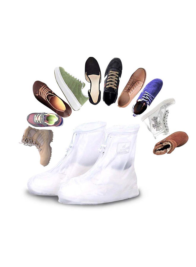 DPT غطاء حذاء للحماية من الماء والمطر، أبيض، مقاس 38:39 - Image 3