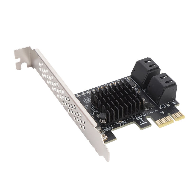 بطاقة توسعة PCIe Serial ATA بأربعة منافذ Marvell 88SE9215 - SATA 3.0 بسرعة نقل عالية تصل إلى 6.0 جيجابت في الثانية لأجهزة الكمبيوتر المكتبية - Image 5