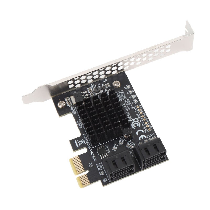 بطاقة توسعة PCIe Serial ATA بأربعة منافذ Marvell 88SE9215 - SATA 3.0 بسرعة نقل عالية تصل إلى 6.0 جيجابت في الثانية لأجهزة الكمبيوتر المكتبية - Image 4