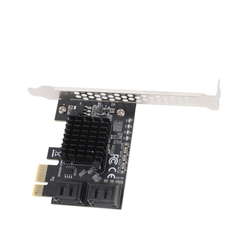 بطاقة توسعة PCIe Serial ATA بأربعة منافذ Marvell 88SE9215 - SATA 3.0 بسرعة نقل عالية تصل إلى 6.0 جيجابت في الثانية لأجهزة الكمبيوتر المكتبية - Image 3