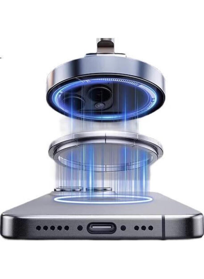 Lingchen Car Mount Phone Holder Car Navigation Windshield Dashboard Air Outlet Big Suction Cup - White - Image 3