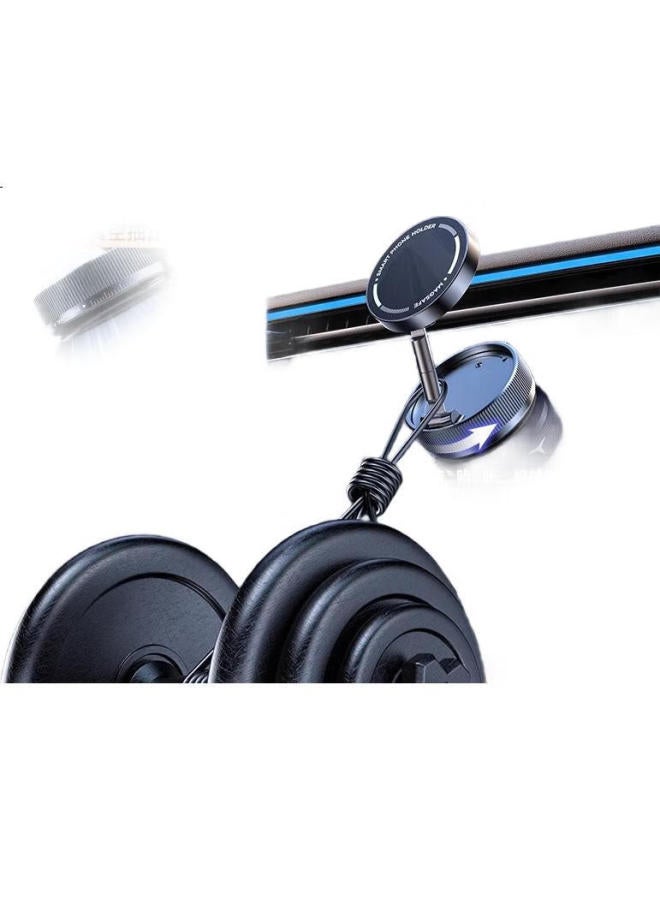 Lingchen Car Mount Phone Holder Car Navigation Windshield Dashboard Air Outlet Big Suction Cup - White - Image 2