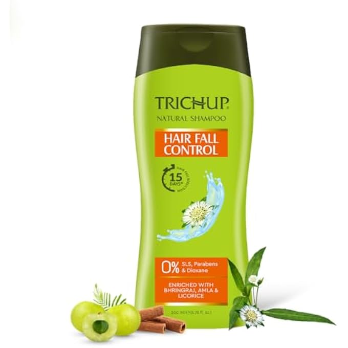 TRICHUP HAIR FALL CONTROL HERBAL HAIR SHAMPOO (200 ML X 3) (PACK OF 3) - Image 2