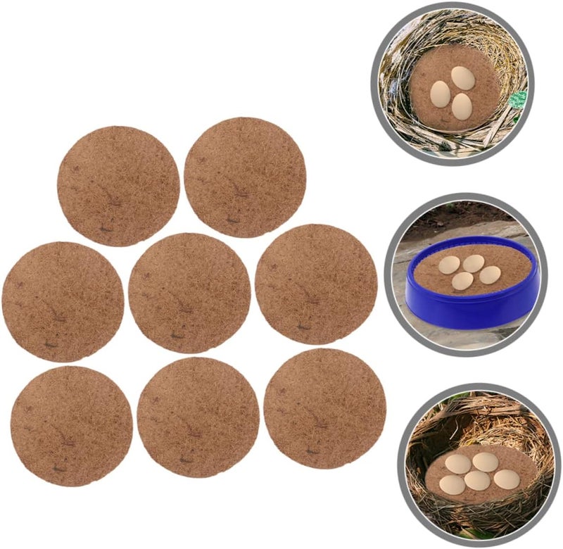 ليفيمولو (Levemolo)، وسادات تعشيش للحمامات (Pigeon Nesting Pads)، مكونة من ألياف جوز الهند، لتدفئة عش الطيور داخل القفص (Coconut Fiber for Cage Warm Nesting Pad)، عدد 8 قطع. - Image 3