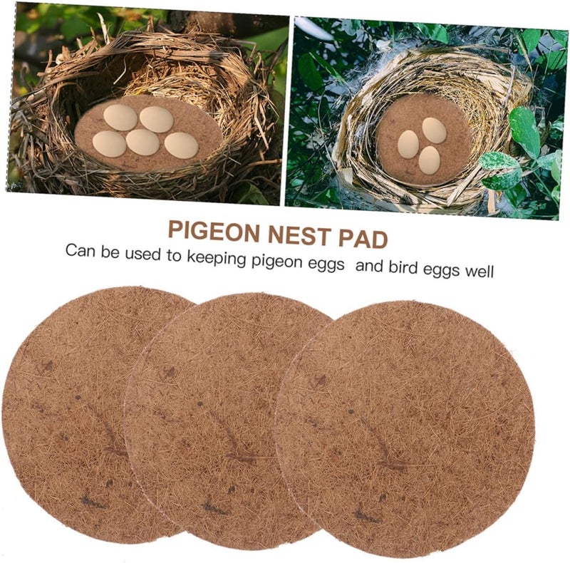 ليفيمولو (Levemolo)، وسادات تعشيش للحمامات (Pigeon Nesting Pads)، مكونة من ألياف جوز الهند، لتدفئة عش الطيور داخل القفص (Coconut Fiber for Cage Warm Nesting Pad)، عدد 8 قطع. - Image 5
